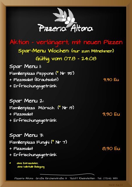 erfahren Sie mehr... - Pizzeria Altona