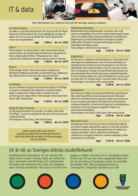 Kursprogram - Studieförbundet vuxenskolan