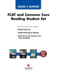 FCAT and Common Core Reading Student Set - Continental Press