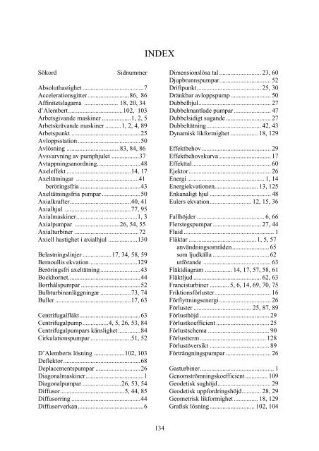 Hydrauliska Strömningsmaskiner