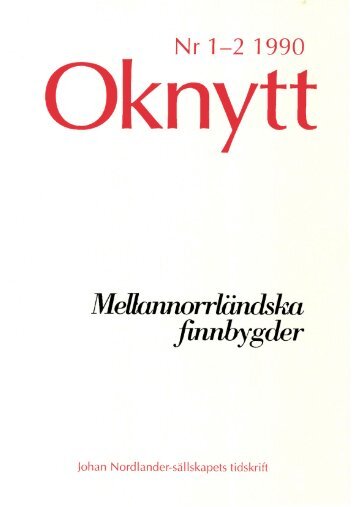 Nr 1-2 1990 - Johan Nordlander sällskapet