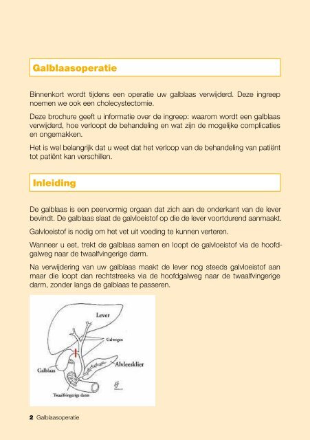 Galblaasoperatie - UZ Gent