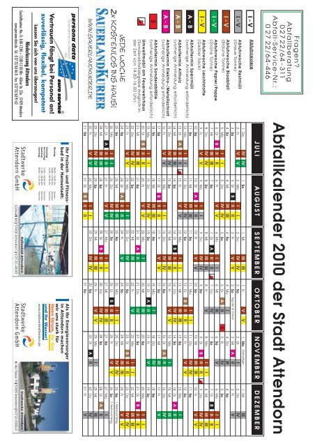 Abfallkalender der Stadt Attendorn 2010(PDF, ca. 1