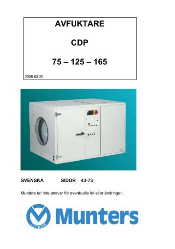 Teknisk Manual CDP 75-125-165.pdf - Munters