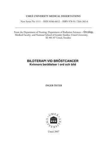 BILDTERAPI VID BRÖSTCANCER - DiVA