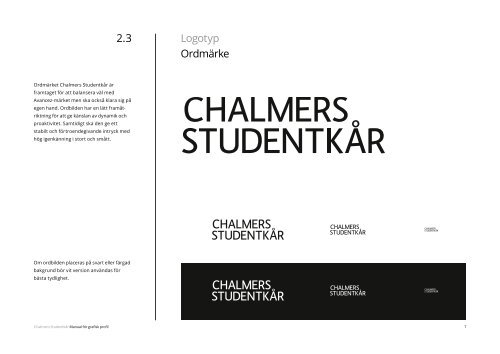 Chalmers Studenkårs Grafiska Profil.pdf - Chalmers Studentkår ...