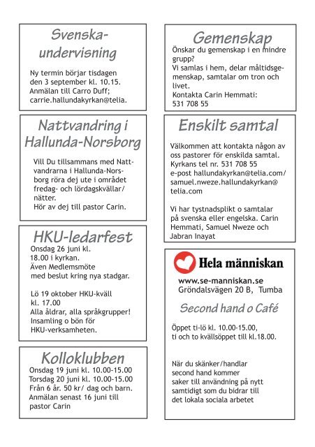 oktober 2013 (pdf) - Hallundakyrkan