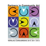 Partners in Community Art – verslag cursusreeks 2010-2012 - KCG