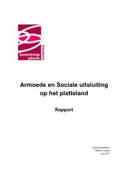 Armoede en sociale uitsluiting op het platteland - rapport (juni 2011)