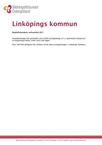 Linköpings kommun - Bildningsförbundet Östergötland