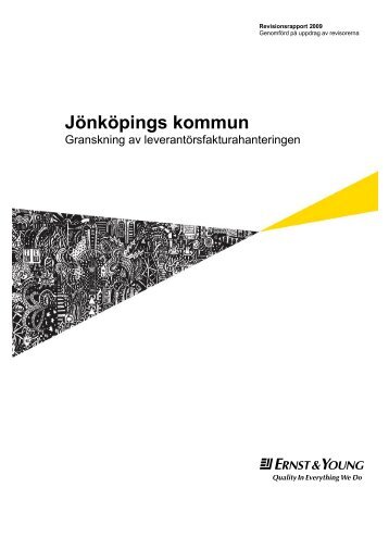 Slutlig revisionsrapport Leverantörsfakturor - Jönköpings kommun