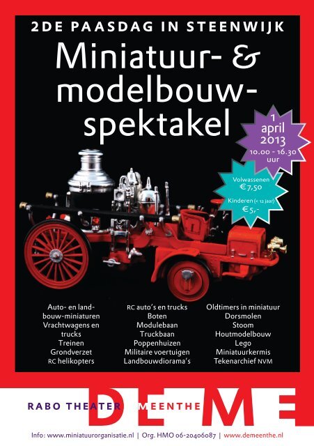 Miniatuur- & modelbouw- spektakel - Organisatie van modelbouw ...
