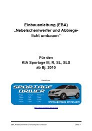 Einbauanleitung (EBA) „Nebelscheinwerfer und ... - Sportage Driver