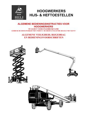 HOOGWERKERS HIJS- & HEFTOESTELLEN - Heli