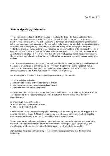 Bilag til forståelsespapir (PDF) - Ministeriet for Forskning, Innovation ...