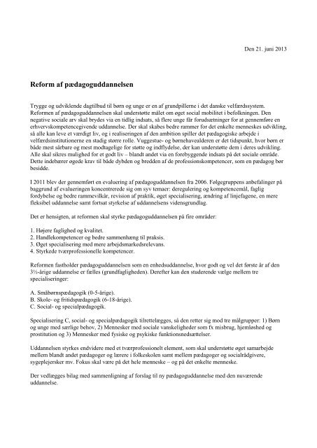 Bilag til forståelsespapir (PDF) - Ministeriet for Forskning, Innovation ...