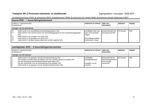 OER 10850 ondernemer-manager DH - ROC Mondriaan