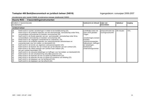 OER 10850 ondernemer-manager DH - ROC Mondriaan