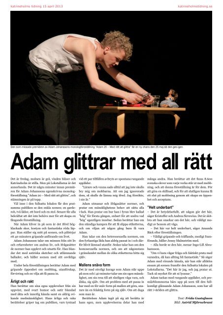Adam 20 - Katrineholms Tidning