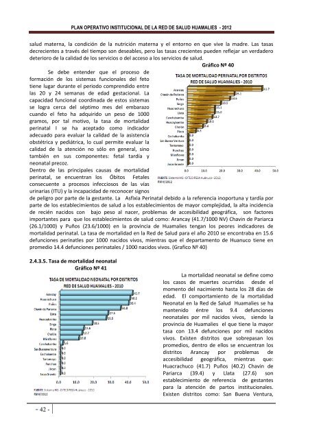 Plan Operativo Institucional - RED de Salud Huamalies