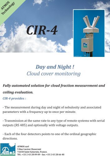 CIR-4 Day and Night ! Cloud cover monitoring ATMOS Technology ...