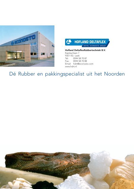 Algemene productcatalogus Hofland Deltaflex Rubbertechniek BV