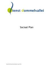 Sociaal Plan Dienst Dommelvallei (pdf) - Geldrop-Mierlo