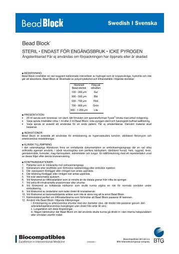 Biocompatibles Swedish I Svenska