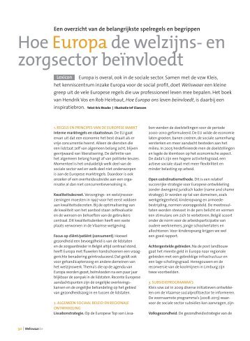 Hoe Europa de welzijns- en zorgsector beïnvloedt - Weliswaar