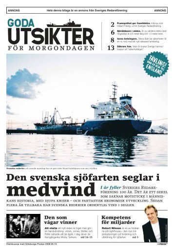 Den svenska sjöfarten seglar i