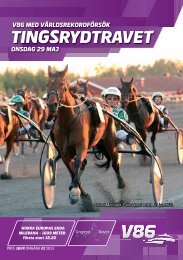 Program till V86 29 maj 2013 - TingsrydTravet