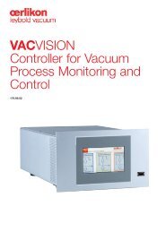 VACVISION Controller for Vacuum Process Monitoring and Control
