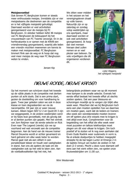 Seizoen 2012-2013 - FC Berghuizen