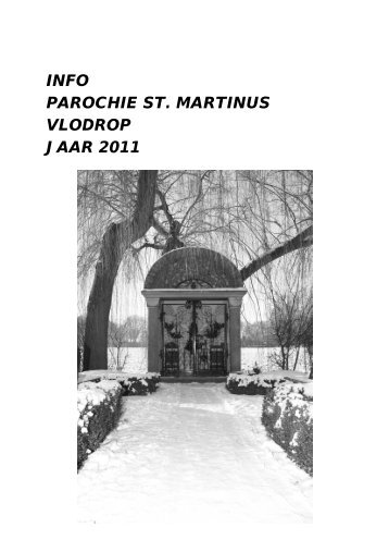 INFO PAROCHIE ST. MARTINUS VLODROP JAAR 2011