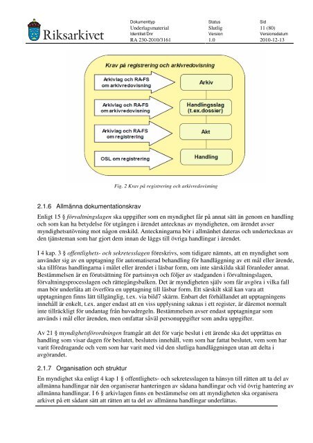 Förstudie om e-arkiv och e-diarium, Bilagor - Riksarkivet