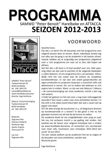 SEIZOEN 2012-2013 - Stad Harelbeke