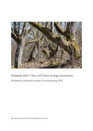 Hamlade träd i Osby och Östra Göinge kommuner