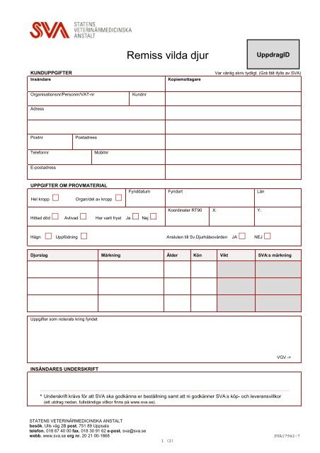 Remiss (pdf) - SVA