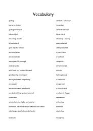 Alle te kennen Vocabulary Engels (met vertaling!) - Lombrosiana
