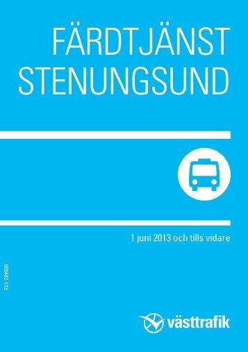 FÄRDTJÄNST STENUNGSUND - Västtrafik