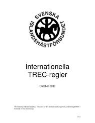 Internationella TREC regler (pdf) - Svenska Islandshästförbundet