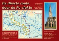 De directe route door de Po-vlakte De directe route door de Po-vlakte