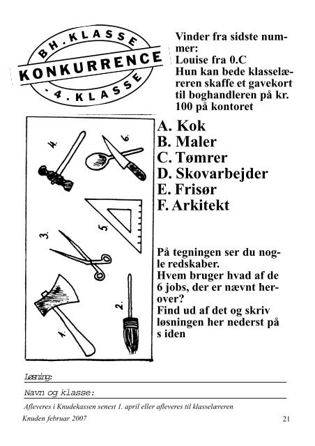 Knuden februar 2007 - Fredensborg Skole