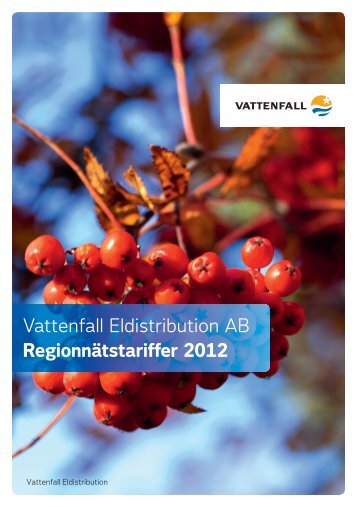 Regionnätstariffer 2012 - Vattenfall