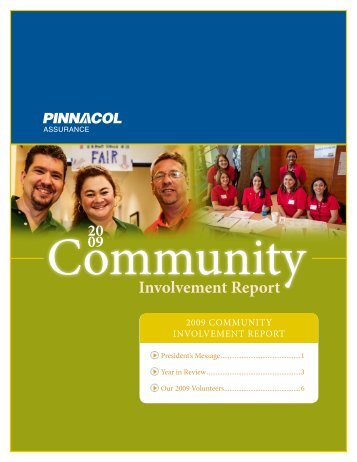 2009 Community Involvement Report - Pinnacol Assurance
