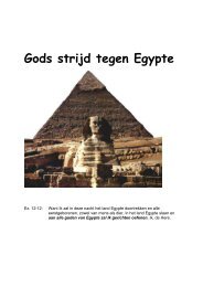 Gods strijd tegen Egypte - Theophillus.nl