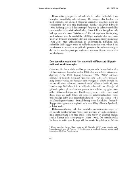 Arbetslivets (o)synliga murar, SOU 2006:59 (pdf 2,9 MB) - Regeringen
