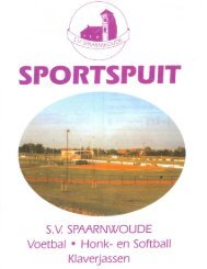 sport spuit - SV Spaarnwoude