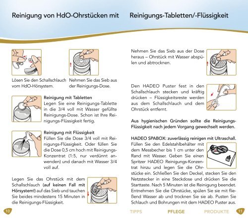 Die Hörsystem- Pflege-Fibel - Hörgeräte - Lindacher Akustik Gmbh