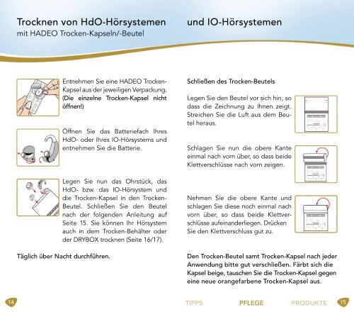 Die Hörsystem- Pflege-Fibel - Hörgeräte - Lindacher Akustik Gmbh